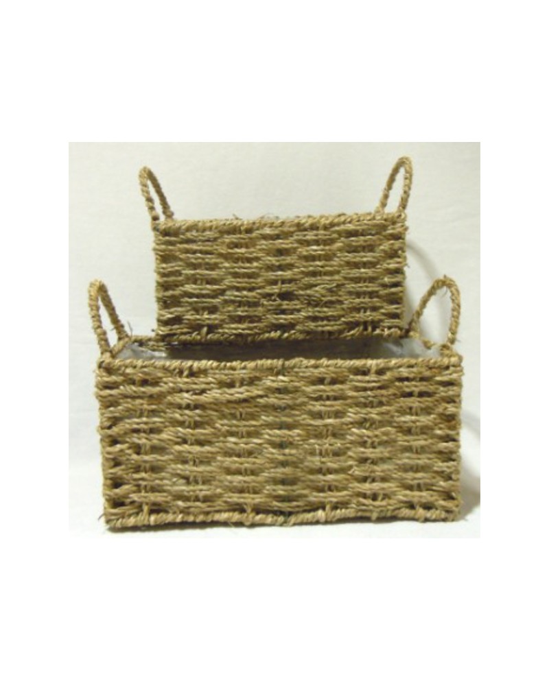 Centro mimbre rectangular set 2unid. 30           