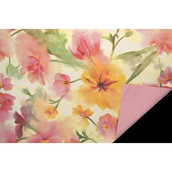 Rollo mat natur acuarela blanco 70x40cm           