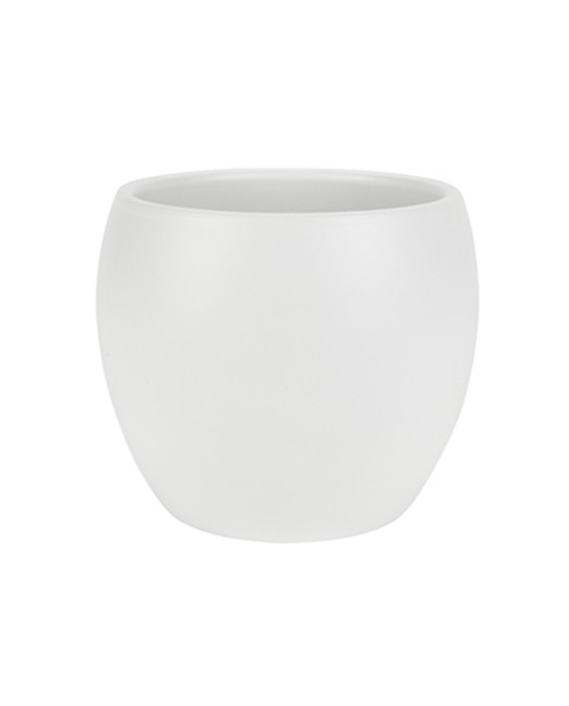 Macetero coco 13x11cm blanco                      
