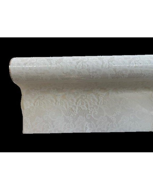 Rollo celofan fantasia puntilla blanco 70x50mt    