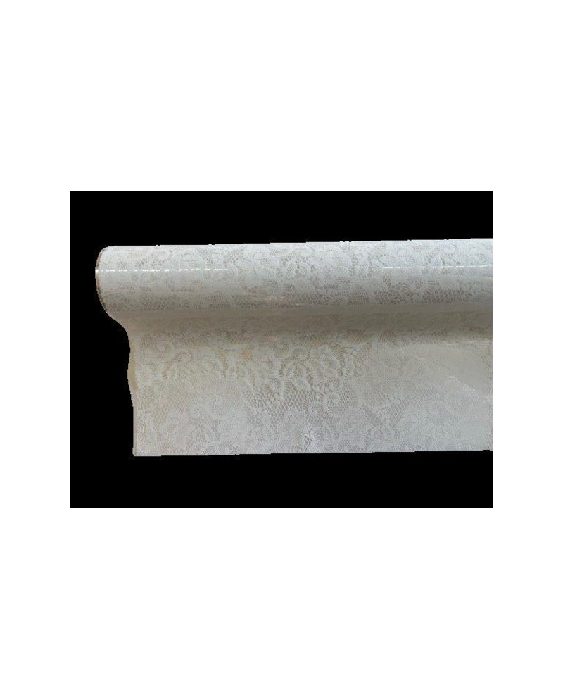 Rollo celofan fantasia puntilla blanco 70x50mt    