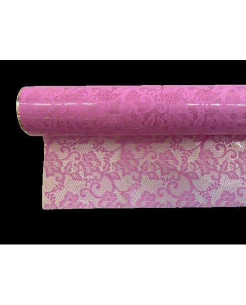 Rollo celofan fantasia puntilla lila 70x50mt      