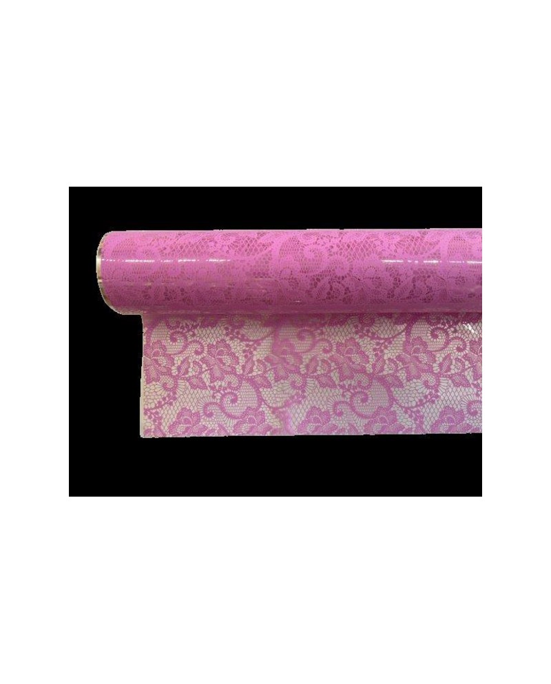 Rollo celofan fantasia puntilla lila 70x50mt      