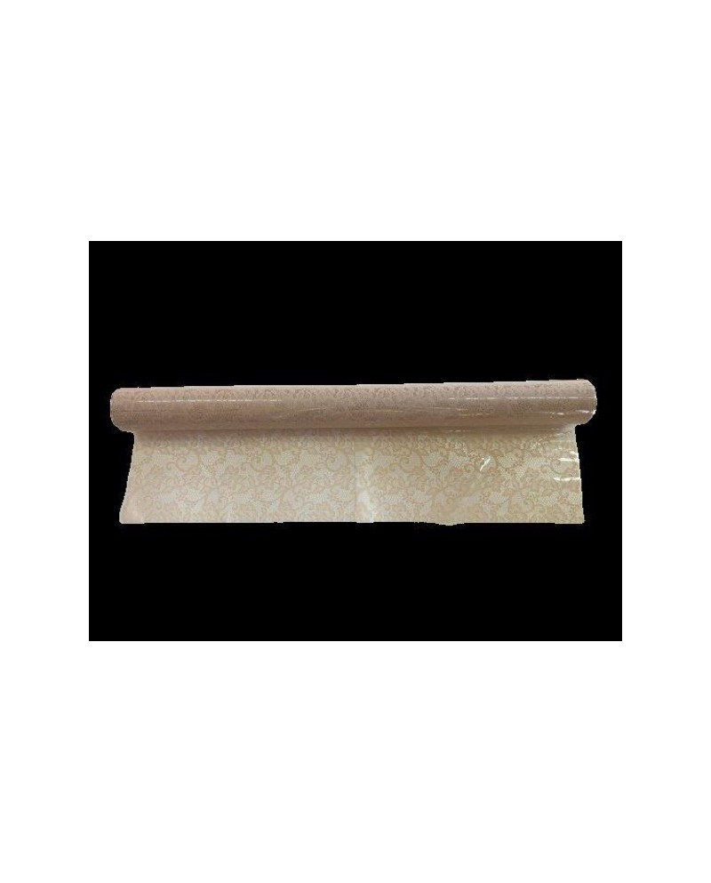 Rollo celofan fantasia puntilla cafe 70x50mt      