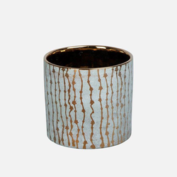 Ceramic pot rustic 1 16x15cm oro                  