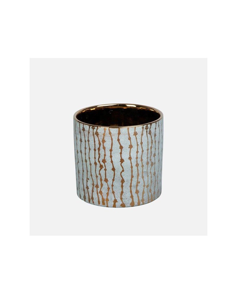 Ceramic pot rustic 1 16x15cm oro                  
