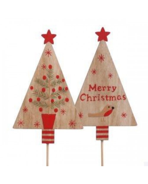 Pick arbol navidad 10cm palo 10cm                 