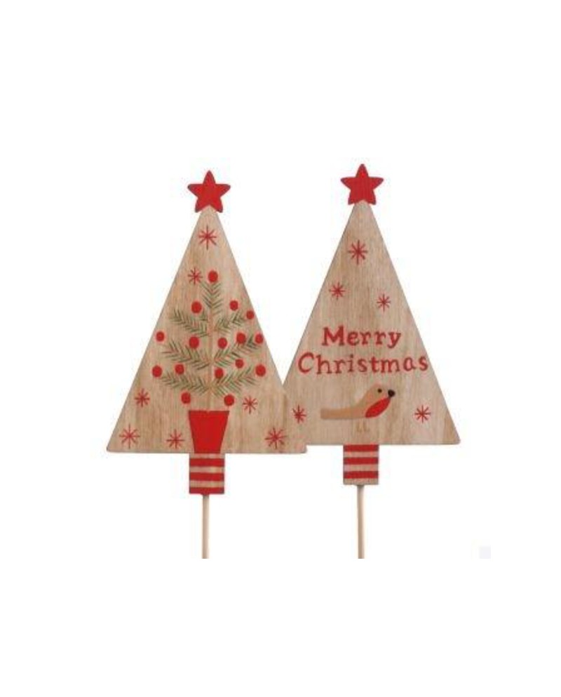 Pick arbol navidad 10cm palo 10cm                 