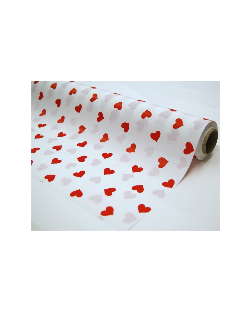 Rollo duo mat Enamorado rojo/blanco 70*40         