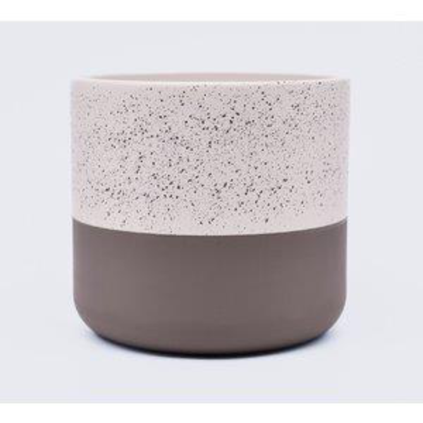 Macetero uriel 19x18cm beig/taupe                 