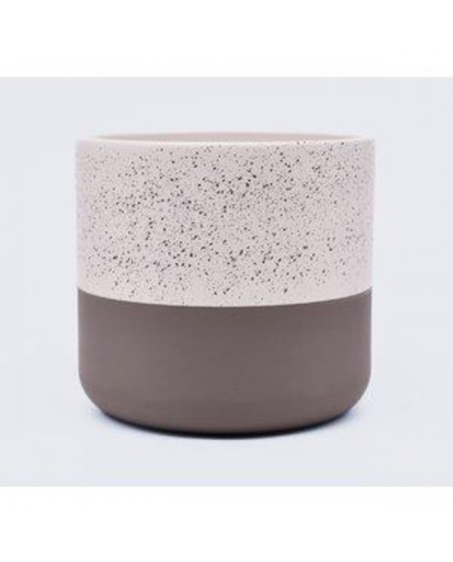 Macetero uriel 19x18cm beig/taupe                 