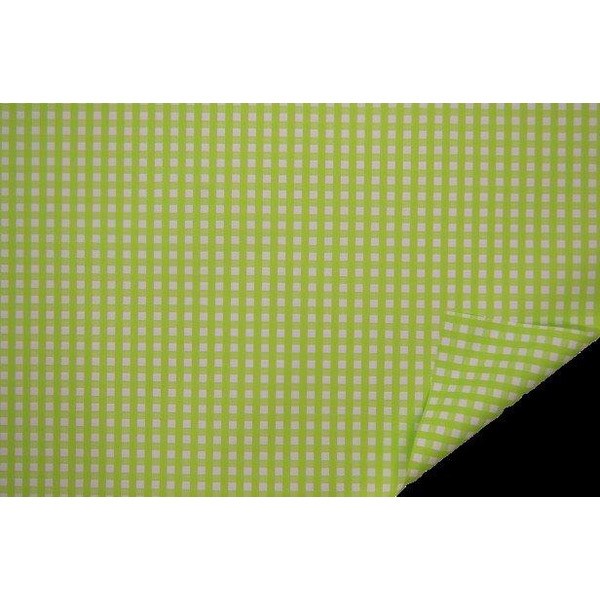 Rollo mat natur vichy verde lima 70x40cm          