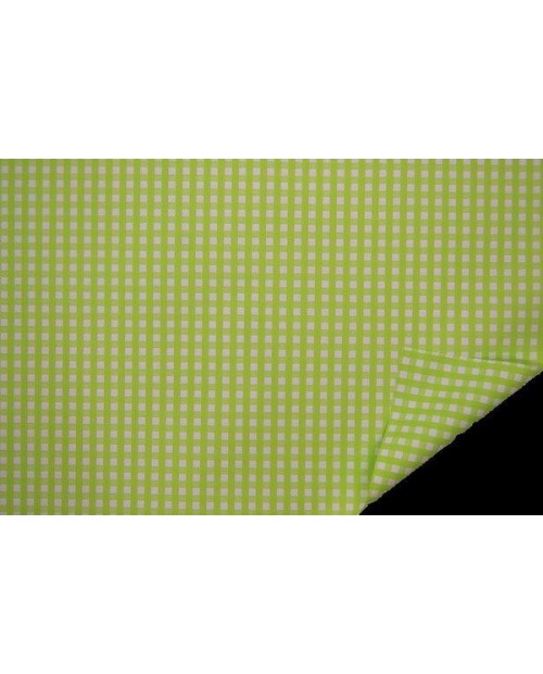 Rollo mat natur vichy verde lima 70x40cm          