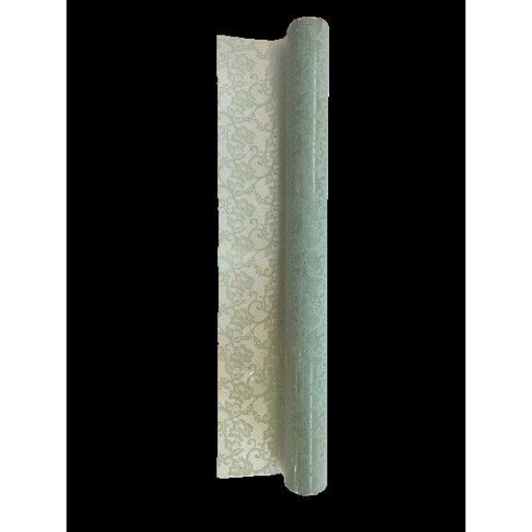 Rollo celofan fantasia puntilla verde anti. 70x50m