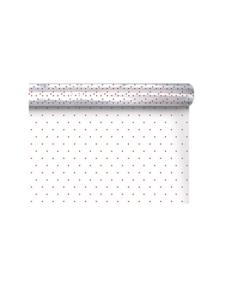 Rollo celofan fantasia margaritas blancas 70x50cm 