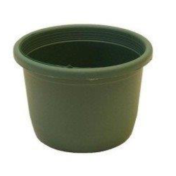 Tarrina plastico verde Ø12xh9.5cm                 