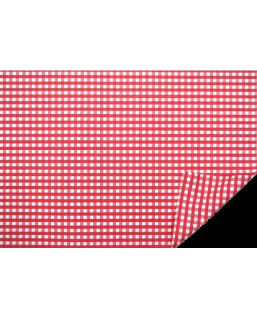 Rollo mat natur vichy rojo 70x40cm                
