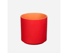 Ceramic pot liso 16x15cm rojo                     