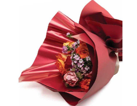 Rollo mat natur perlado metalizado rojo 70x40mt   