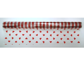 Rollo celofan fantasia amor rojo 70x50mt          