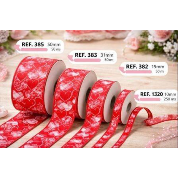 Cinta red love 31mm x 50mt.                       