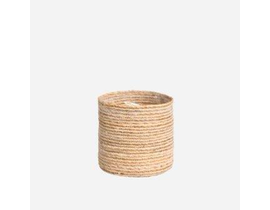 Cilindro tongi mini 12x12cm natural-blanco        