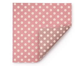 Rollo mat natur lunares 2caras rosa antiguo 70x40 