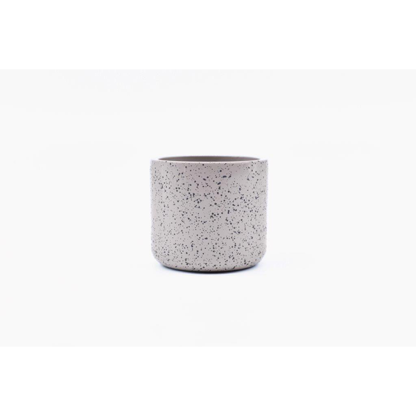 Macetero laura mini 7.5x7cm gris                  