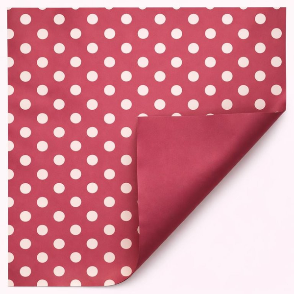 Rollo mat natur lunares burdeos 70x40             