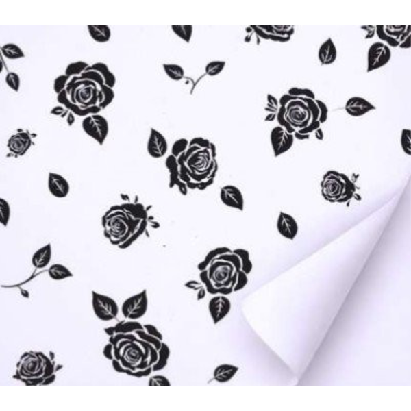 Rollo mat natur maria blanco/negro 70x40          