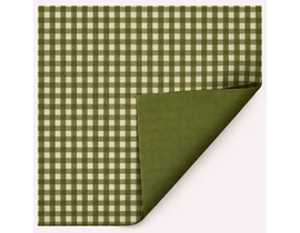Rollo mat natur vichy verde oliva 70x40           