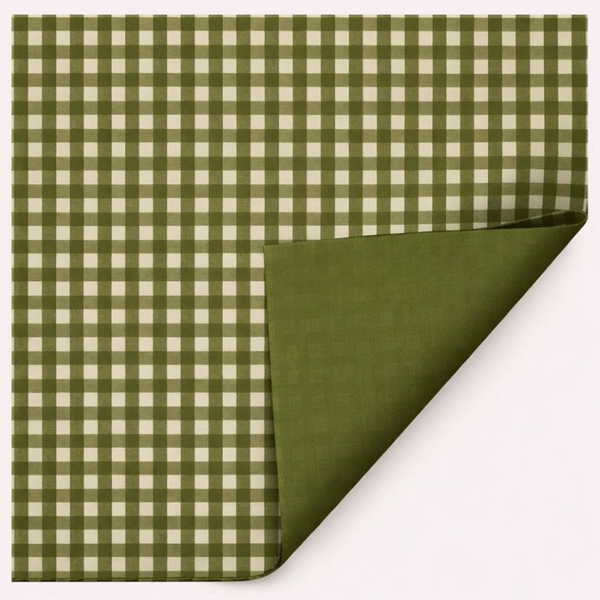 Rollo mat natur vichy verde oliva 70x40           