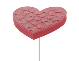 Pick corazon pixie 7cm palo de 50cm               