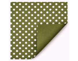 Rollo mat natur lunares verde oliva 70x40         