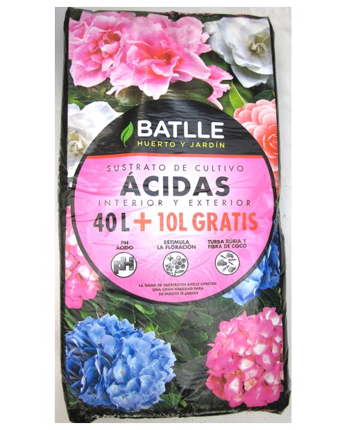 Saco turba acida 40+10lt                          