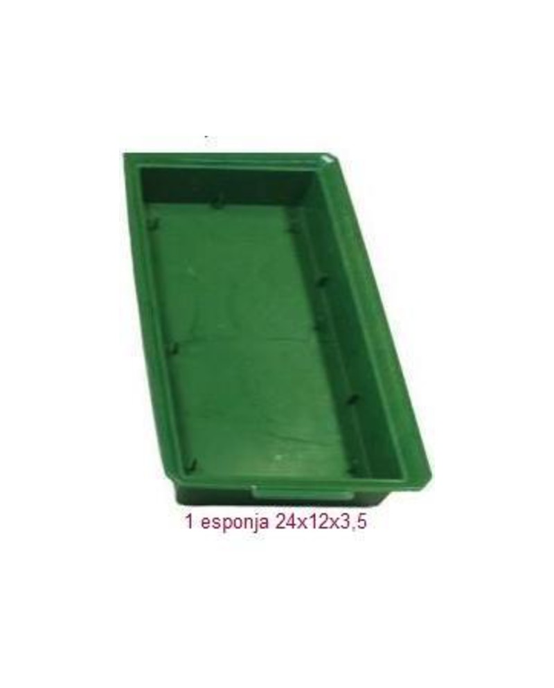 Bandeja plastico eco 1 pastilla 24x12xH3.5        