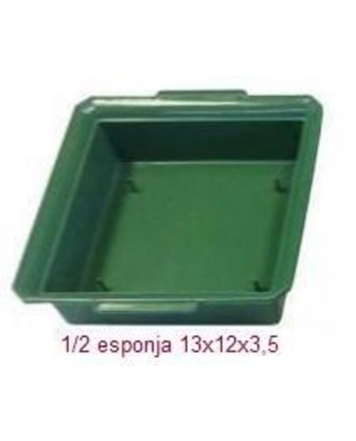 Bandeja plastico eco 1/2 pastilla 24x12xH3.5      