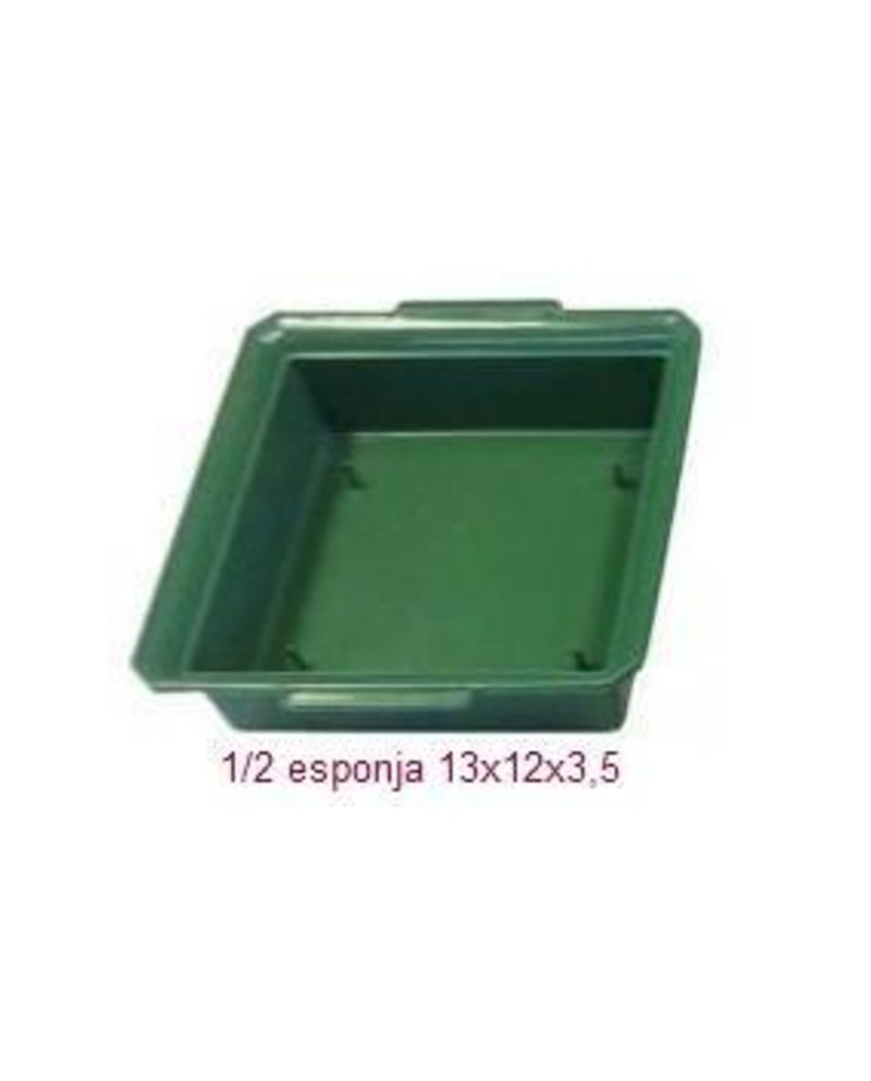 Bandeja plastico eco 1/2 pastilla 24x12xH3.5      