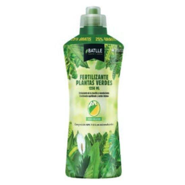 Fertilizante plantas verdes 1250ml.               