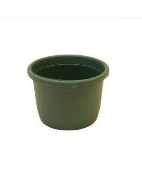 Tarrina plastico verde Ø14xh11cm                  
