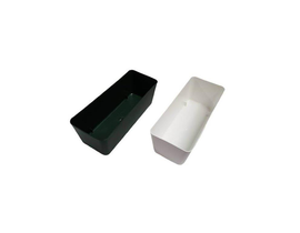 Jardinera plastico 1/2 esponja blanco 20x8x7      