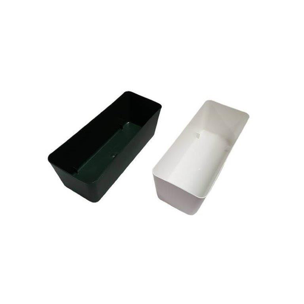 Jardinera plastico 1/2 esponja blanco 20x8x7      